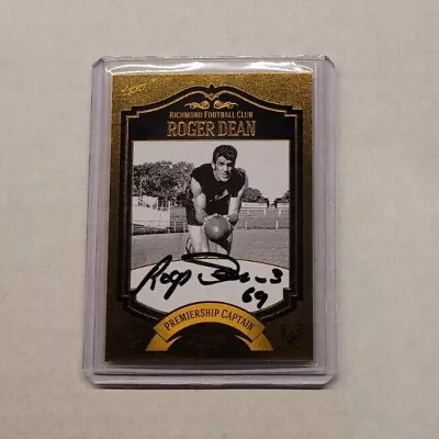 $55 • Buy Richmond Tigers - Roger Dean Select Signature Signed Card Premiership Captain