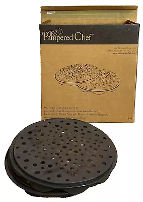Pampered Chef Microwave Microwavable Potato Veggie Vegetable Chip Maker Set Of 2 • $12.49