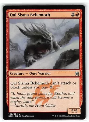 Qal Sisma Behemoth *PLAYSET* Magic MtG X4 Dragons Of Tarkir SP • $1.89