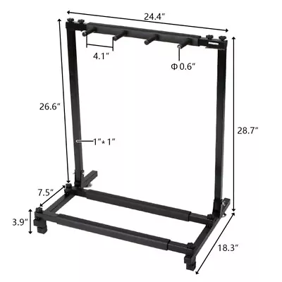 Triple Folding Multiple Guitar Holder Rack Stand • $35