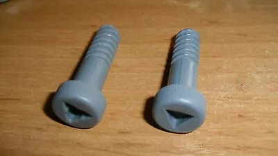 £2 • Buy Meccano Junior Two Pivot Bolt 35mm Grey A054 Triangular Drive Head Plastic Used
