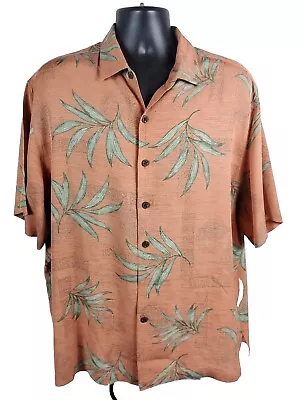 Caribbean Mens Silk Blend Hawaiian Shortsleeve Shirt Size XL Corral • $14.25