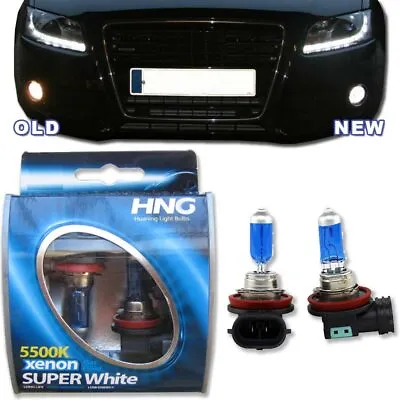 H11 Fog Light Bulbs To Match 5000K 6000K XENON HID Headlights 5500K 12V 55W • $30.70