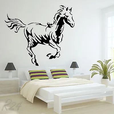 £3.49 • Buy Beautiful Horse Large Wall Art Decal Vinyl Sticker For Bedroom Or Living Room