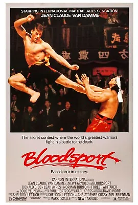 Bloodsport Movie Poster Photo Wall Art Print 8x10 11x17 16x20 22x28 24x36 27x40 • $14.99