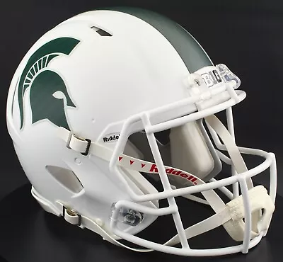 MICHIGAN STATE SPARTANS NCAA Riddell Speed Full Size REPLICA Football Helmet • $159.99