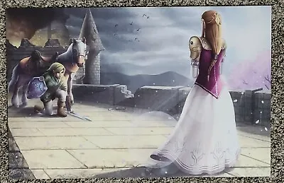 Zelda Link Meets Princess Art 11×17 Glossy Print In Plastic Video Game Nintendo • $14.99