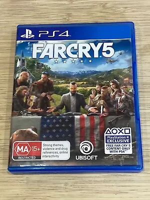 $17.99 • Buy Far Cry 5 - PS4 Playstation 4 Game - PAL - Complete W Manual GC Ubisoft
