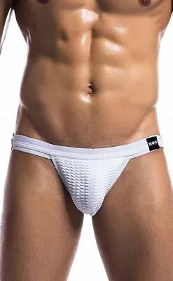 Jock Malebasics MOB Jockstrap Fetish Swim-Jock Lycra White MBL101 1 • $12.35