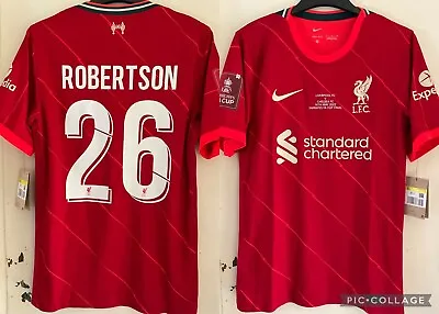 £50 • Buy Liverpool FC 2021/22 FA Cup Final Shirt Adults Size SMALL ROBERTSON 26