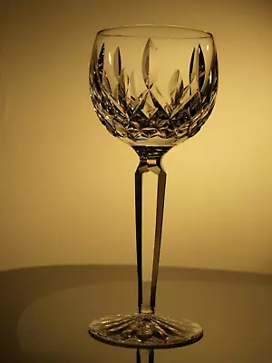 Waterford Crystal Lismore Hock Wine Glass Vintage Mint Signed 7 1/4  Tall • £38