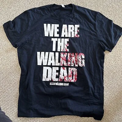 AMC We Are The Walking Dead T-Shirt Size 2XL Promo Black Blood Zombie • $10.99