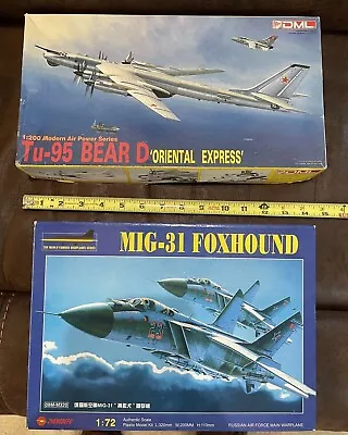 LOT(2) ZHENGDEFU MIG-31 Foxhound Kit 08M-M320DML Tu-95 Bear D Oriental Express  • $49.99