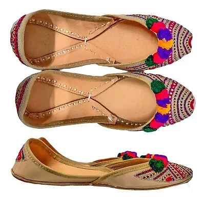 Afghan Wedding Khussa Shoes Size Afghan Men Ladies Foot Wear Party Eid Handmade • £18.90