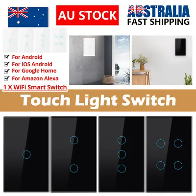 Full NEW WiFi Switch Smart Home Touch RF Light Wall Panel For Alexa Google AU • $18.39