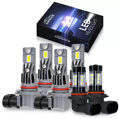 9005 9006 9006 LED Headlight + Fog Light Bulbs Kit For Toyota 4Runner 2003-2005 • $89.99