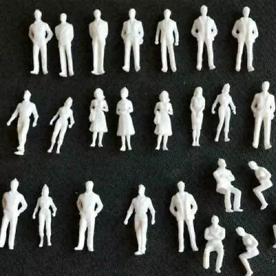 1:25/1:200DIY Scale Architecture White Model Figures L6C0 T8N6 W3W3 Q2N1 U6N4 • £3.97