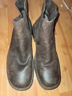 Born Men's Hemlock Chelsea Pull Tab Brown  Ankle Boots Size 10 M-read Descriptio • $29