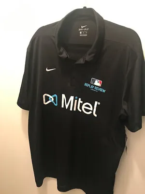 Official MLB Nike Dri-Fit Men's XXL  Replay Review  Mitel Polo Shirt +Free Ship • $24.99