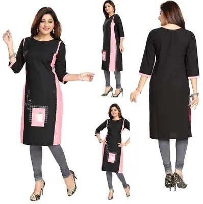 UK STOCK - Ethnic Pakistani Designer Party Kurta Kurti Tunic Dress Women SC2427 • £13.96