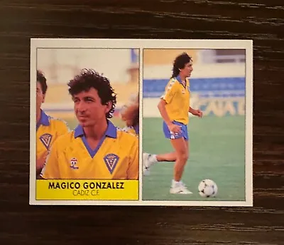 1987/1988 Magico Gonzalez Ed. Festival Sticker Cadiz Card El Salvador Mago EX • $130