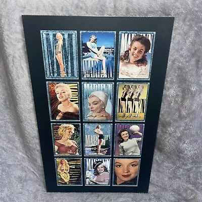 Marilyn Monroe Vintage Sports Time Cards- Cardboard Framed Set Of 12 • £24.99