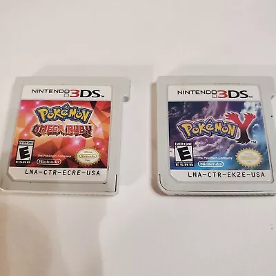 $20 • Buy Pokemon Omega Ruby And Pokemon Y 3ds Nintendo Lot #1001  Cart Only