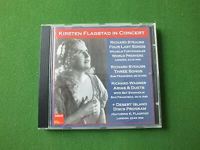 Kirsten Flagstad In Concert (Wagner R Strauss) (Furtwangler/Merola) 1949-52 • £11