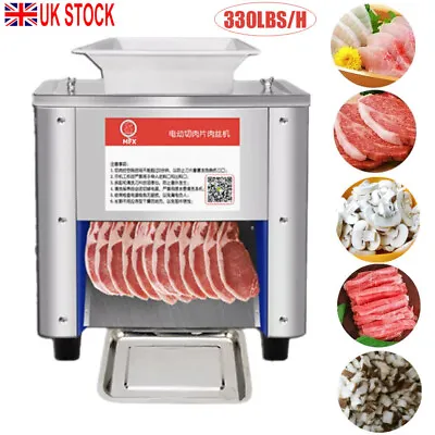 220V Commercial Electric Meat Cutter Slicer Flesh Shredding Cutting Machine 850W • £159.99