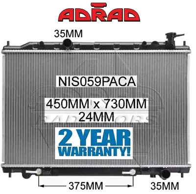 RADIATOR NISSAN MURANO 2005-2008 Z50 VQ35 V6 3.5ltr RADIATOR *ADRAD* • $269