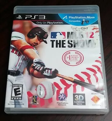 MLB 12: The Show Sony PlayStation 3 2012 W/MANUAL PS3 USED FastShip Video Game • $2.18