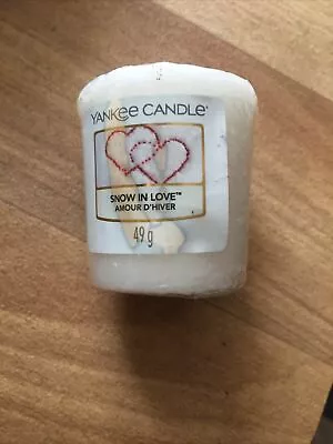 Yankee Votive Candle Snow In Love 49g BNWT • £2