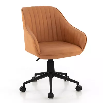 Adjustable Office Chair Rolling Swivel Armchair Computer Leathaire Fabric Chair • $119.95