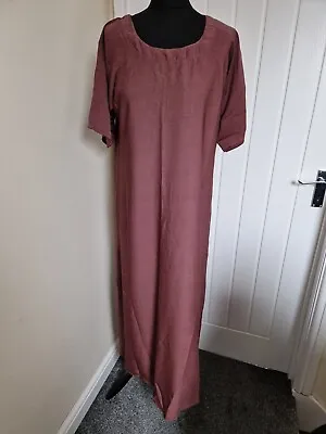 Womens Dark Pink Inner Slip Dress Abaya Size 50-58 • £13