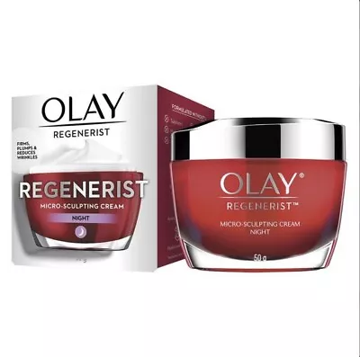 Olay Regenerist Micro-sculpting Night Face Cream Moisturiser - 50g • $25.99