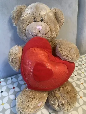 Keel Toys Teddy Bear Holiday Red Heart Valentines Gift ‘love Me’ Soft Plush Toy • £2.69