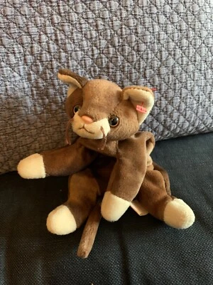 £0.99 • Buy Ty Beanie Babies Pounce Cat