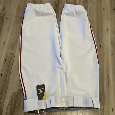 Easton Pro Knicker Style Adult Men's  Xxl 2xl White  Red Baseball  Pants A167105 • $14.80