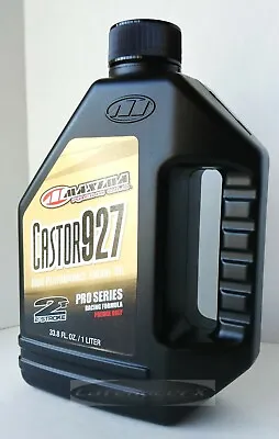 Maxima Racing Oils Castor 927 High Performance 2 Stroke Premix Oil 33.oz 1 Liter • $28.49