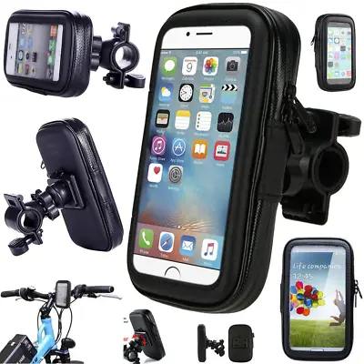 360° Bicycle Motor Bike Waterproof Phone Case Mount Holder For IPhone Android • £4.99