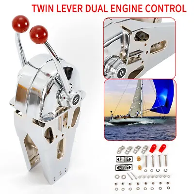 For All 33C Style Twin Lever Dual Engine Control Marine Boat Shift + Throttle US • $153.90