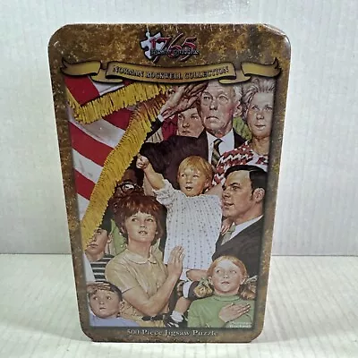 NEW 1765 Norman Rockwell 500 Piece  Salute The Flag  Jigsaw Puzzle 12 X18  85006 • $25