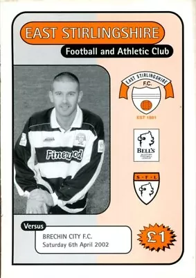 A24 East Stirlingshire V Brechin City 06/04/02 Division 3 • £1.75