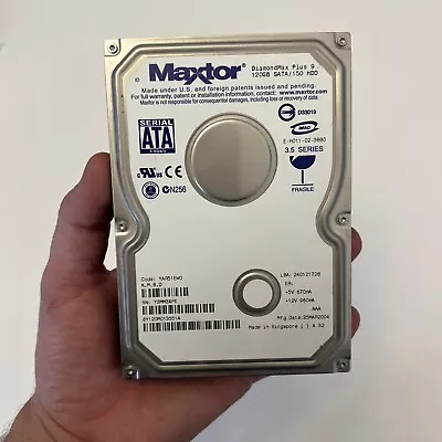 MAXTOR DIAMONDMAX Plus 9 120GB IDE HDD 6Y120PO UNTESTED • $32