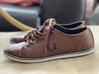 Mens Fred Perry Lace Up Leather Shoes Trainers UK 6 EU 39 • £14