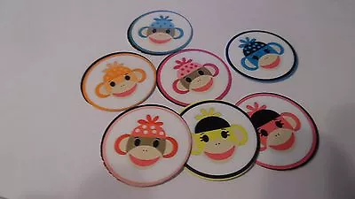 Pre Cut One Inch Bottle Cap Image SOCK MONKEY Free Shipping • $3.40