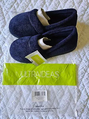 ULTRAIDEAS Ladies Slippers/House Shoes.  Navy Blue Size 9 Memory Foam Footbed. • $16.99