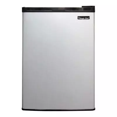 Magic Chef Mini Fridge 2.6-Cu-Ft Stainless W/ Removable Shelves + Can Dispenser • $168.56