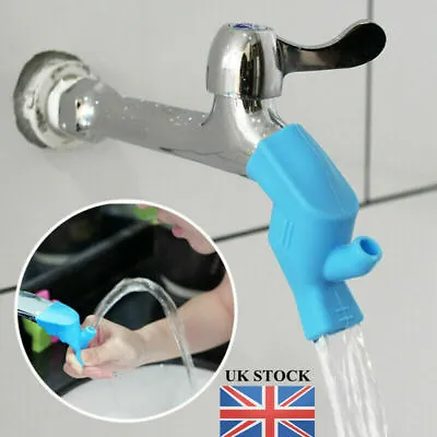 Silicone Kitchen Water Saving Extension Tap Filter Faucet Extender Water Nozzle • £3.75