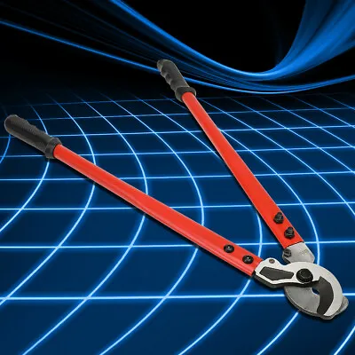 23  High Leverage Cable Cutter W/Rubber Grip Tough Wires Steel Rope Cutting Tool • $25.99